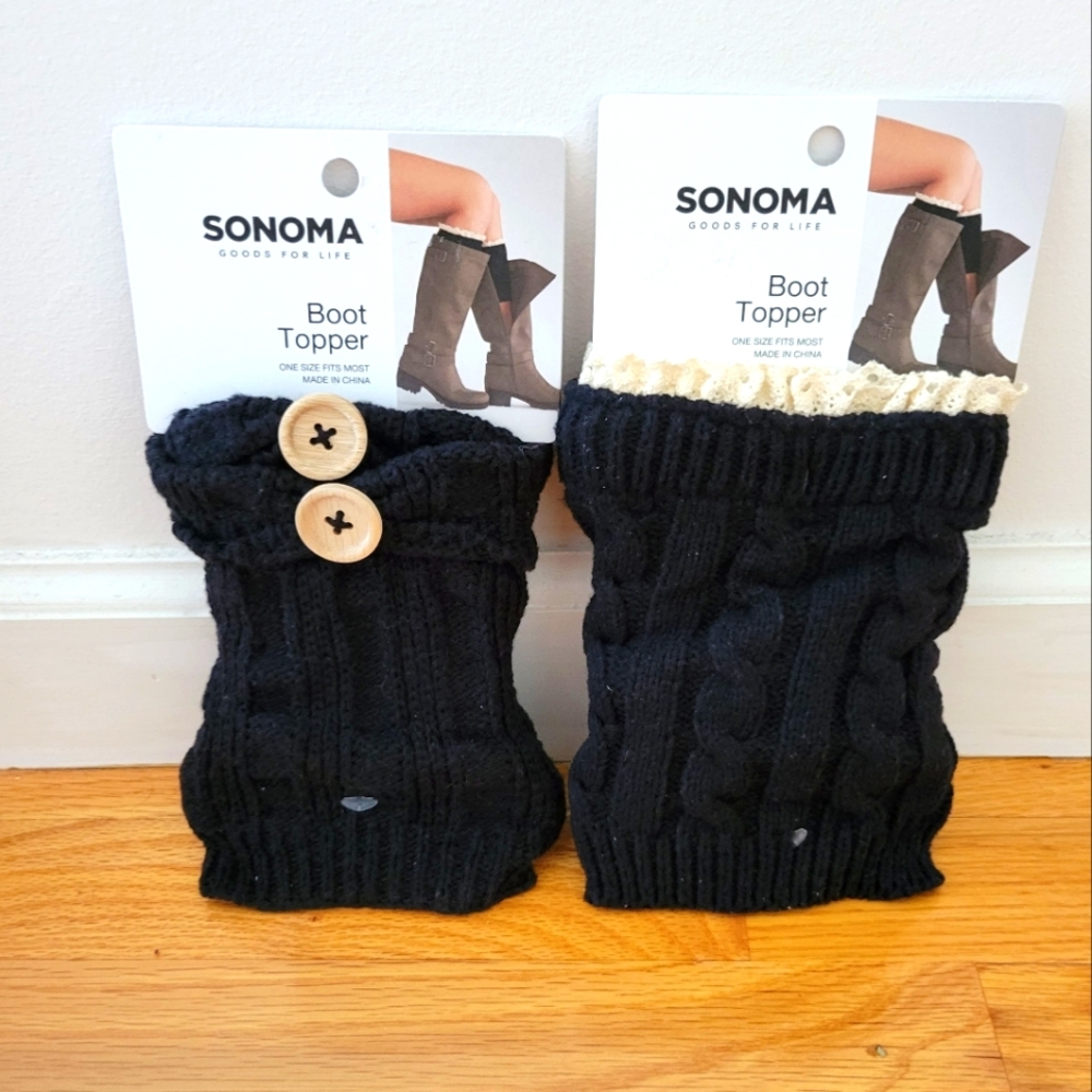 Sonoma 2/$14 boot toppers NWT
